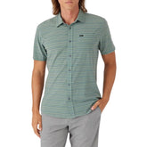 O'Neill TRVLR UPF Traverse Stripe Shirt in Sage - BoardCo
