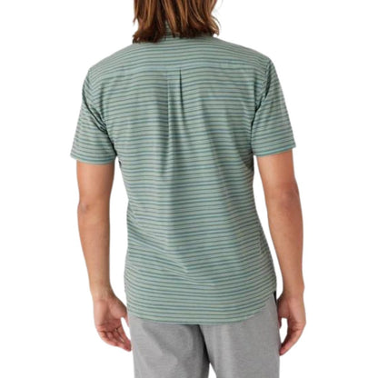 O'Neill TRVLR UPF Traverse Stripe Shirt in Sage - BoardCo