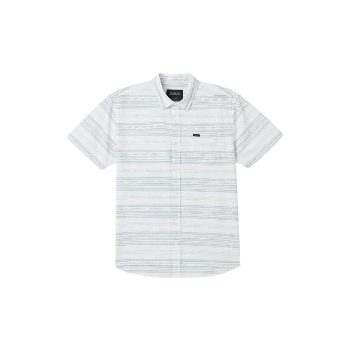 O'Neill TRVLR UPF Traverse Stripe Shirt in White - BoardCo