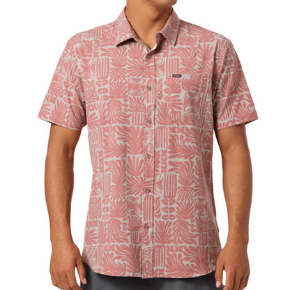 O'Neill UPF Slub Relaxed Woven Shirt in Light Khaki - BoardCo