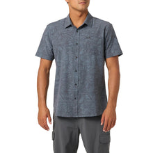 O'Neill UPF Slub Standard Short Sleeve Woven Shirt in Dark Shadow - BoardCo