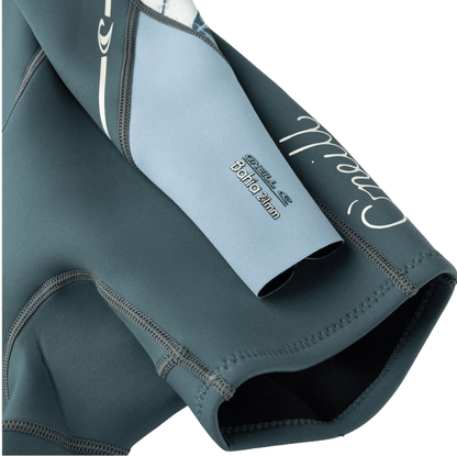 O'Neill Women's Bahia 2/1MM Back Zip L/S Spring Wetsuit in Shade/Palm/Denim - BoardCo