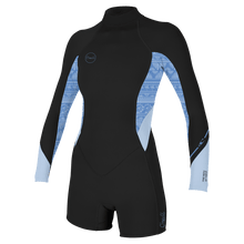 O'Neill Women's Bahia 2/1mm BZ Long Sleeve Surf Suit in Black/Surf/Chambray - BoardCo