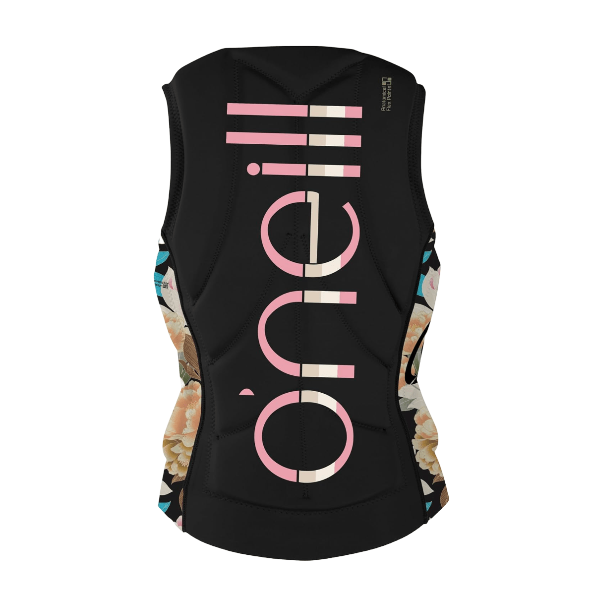O'Neill Women's Slasher Comp Vest in Black/Mikah Floral - BoardCo