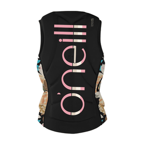 O'Neill Women's Slasher Comp Vest in Black/Mikah Floral - BoardCo