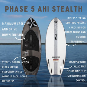 Phase 5 Ahi Stealth Wakesurf Board 2025 - BoardCo