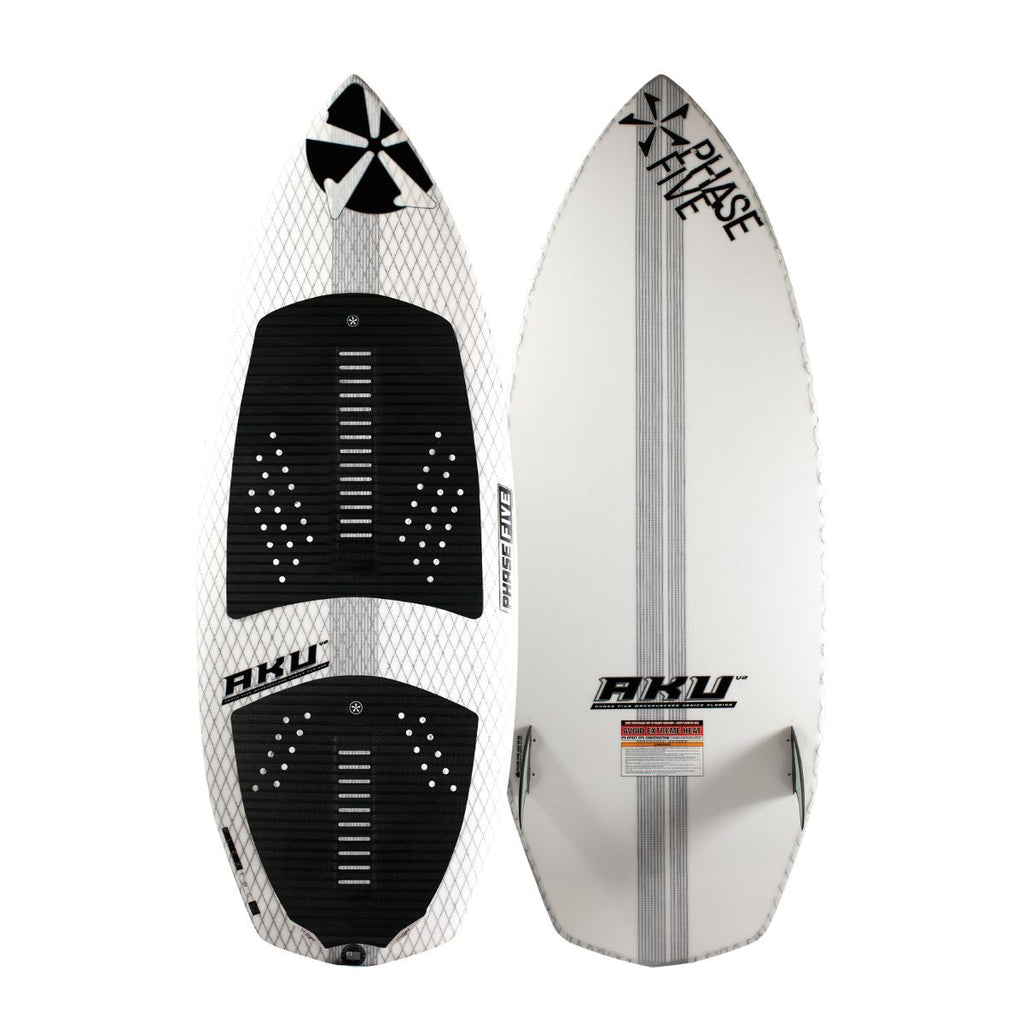 Phase 5 AKU Wakesurf Board 2024 Black Pads