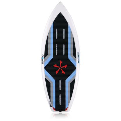 Phase 5 Chopstick Wake Foil Board 2027 – complete deck view on white