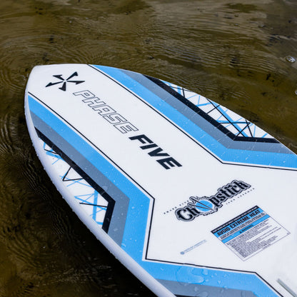 Phase 5 Chopstick Wake Foil Board 2027 – bottom resting on the water