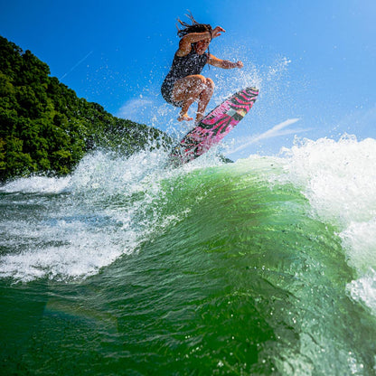 Phase 5 Diamond LUV Wakesurf Board 2027 – rider turning on the wave