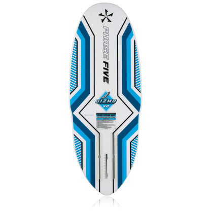 Phase 5 Gizmo V2 Wake Foil Board 2027 – complete bottom view on white