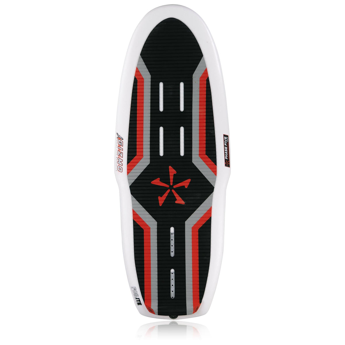 Phase 5 Gizmo Wake Foil Board 2027 – complete deck view on white