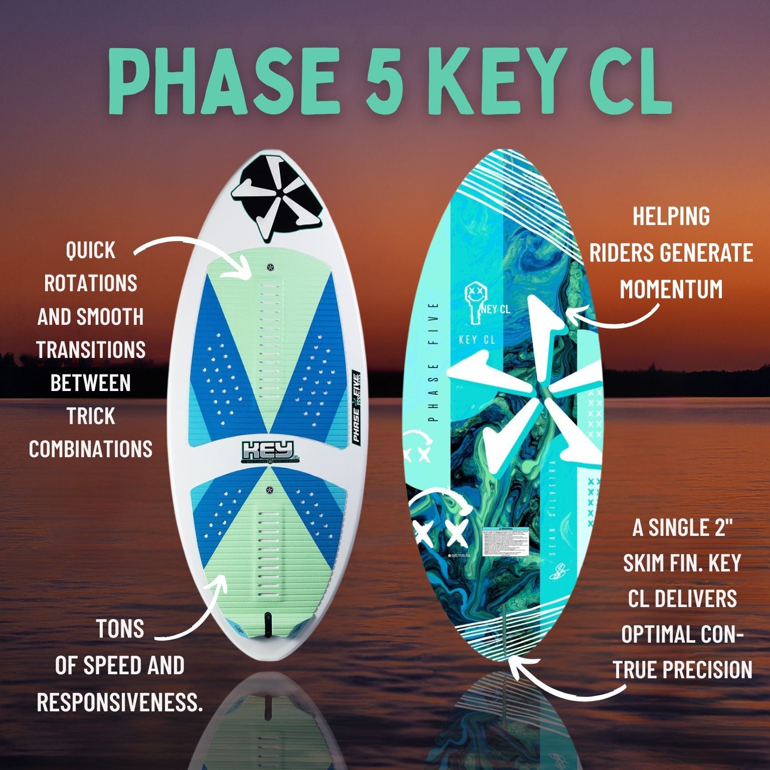 Phase 5 Key CL Wakesurf Board 2025 - BoardCo