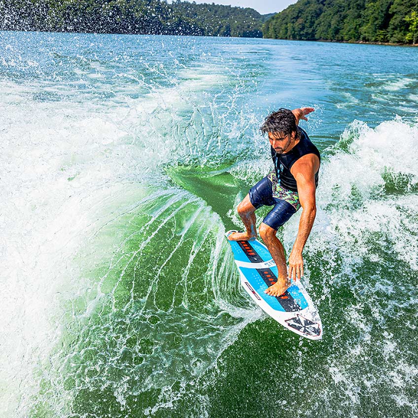 Phase 5 Key CL Wakesurf Board 2027 – rider surfing the wave