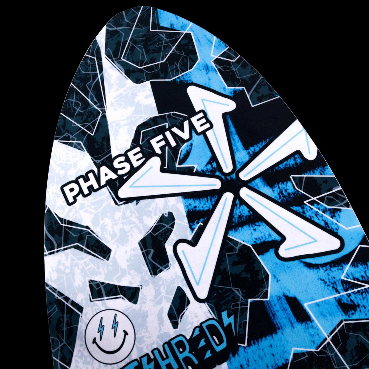 Phase 5 Key Jett Shreds Wakesurf Board 2027 – board graphics in close-up