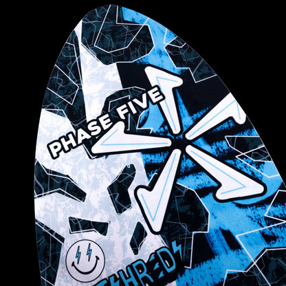 Phase 5 Key Jett Shreds Wakesurf Board 2027 – board graphics in close-up