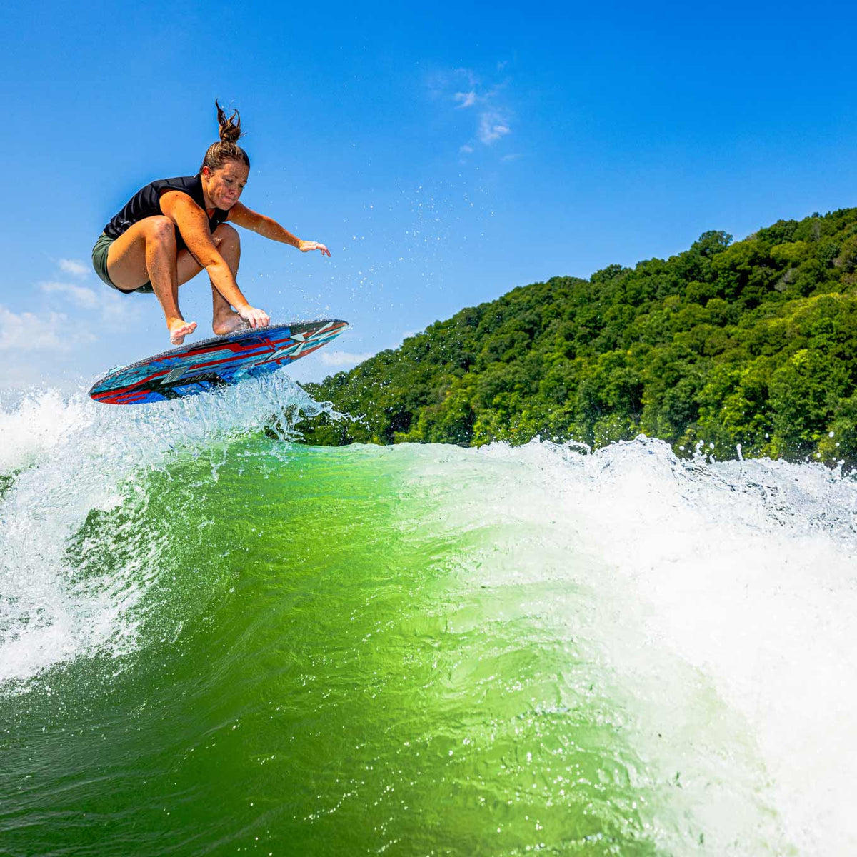 Phase 5 Key V2 Wakesurf Board 2027 – rider surfing the wave