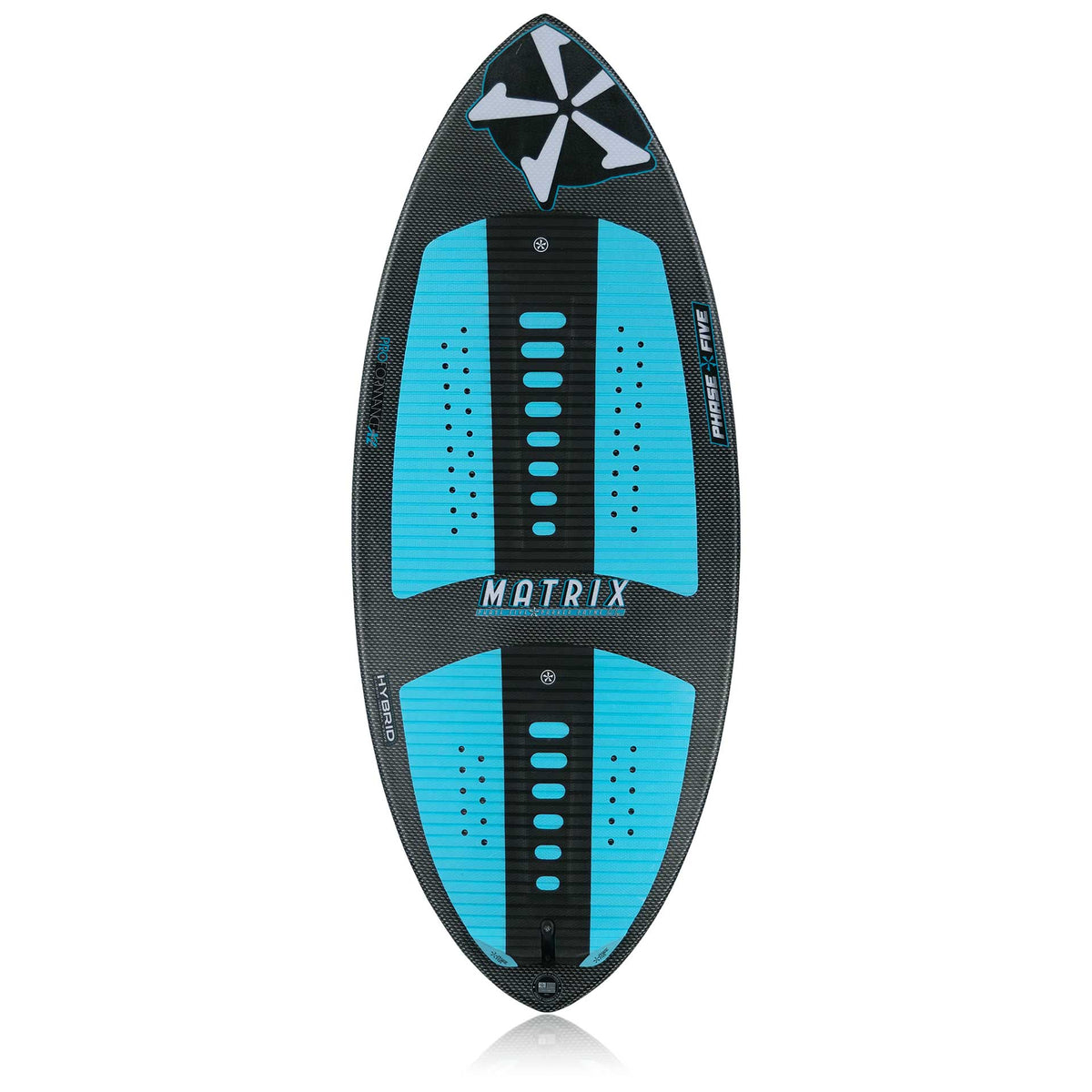 Phase 5 Matrix Payne Pro Wakesurf Board 2027 – complete deck view on white
