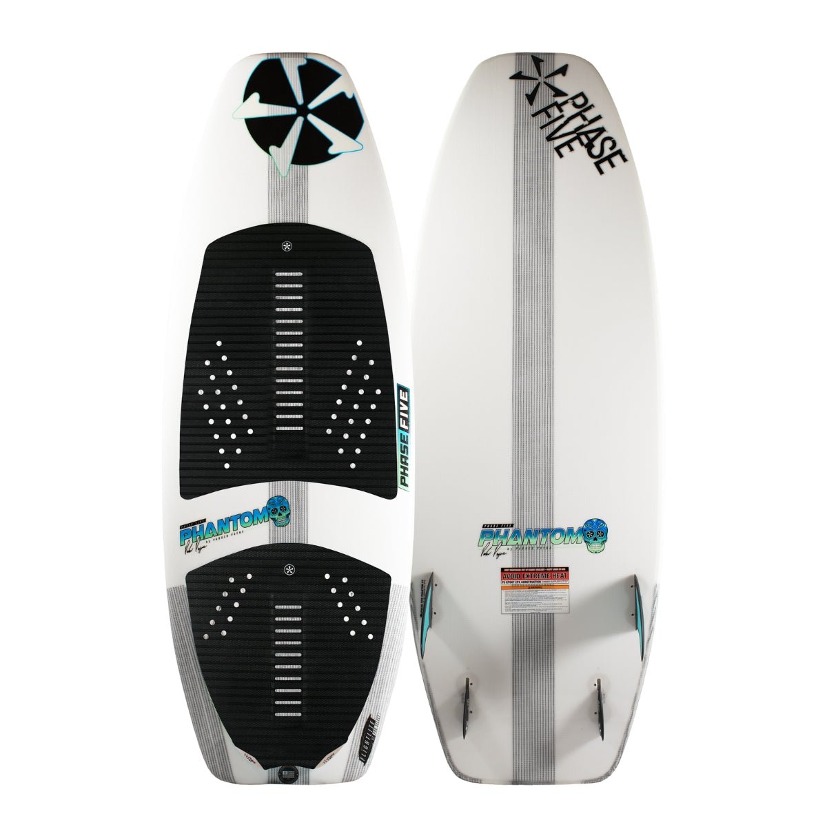 Phase 5 Phantom Wakesurf Board 2024 - Black Pads - BoardCo