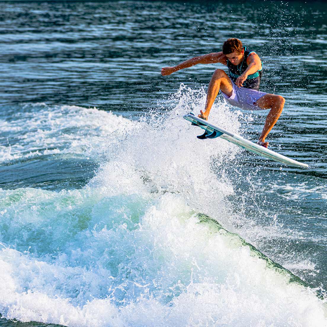 Phase 5 Phantom Wakesurf Board 2027 – rider surfing the wave