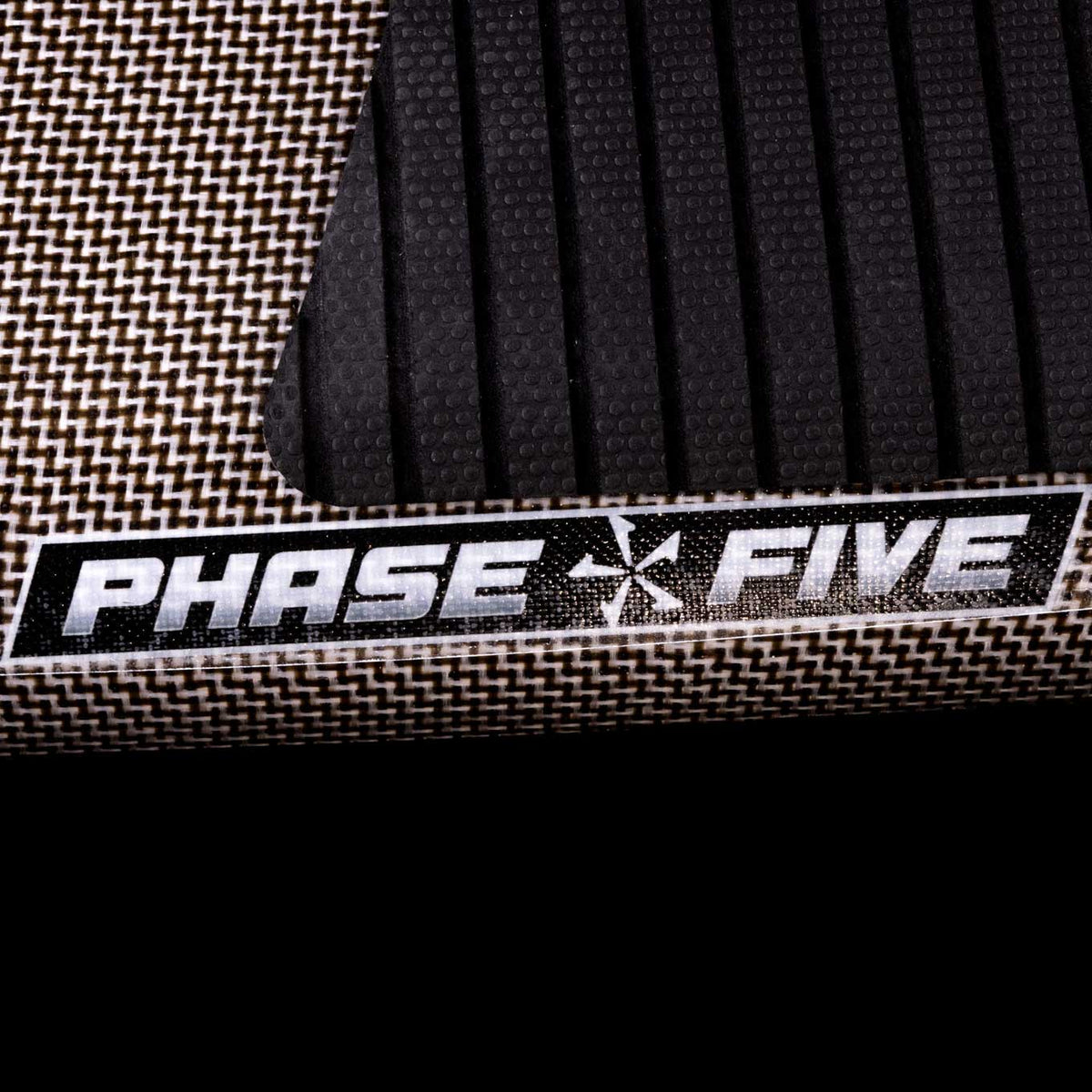 Phase 5 Viper Stealth Wakesurf Board 2027 – woven deck finish and traction detail