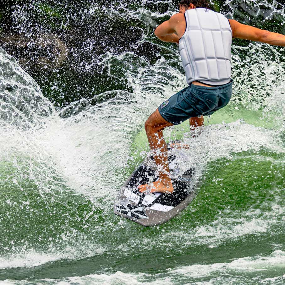 Phase 5 Viper Stealth Wakesurf Board 2027 – rider surfing the wave