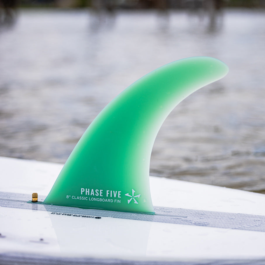 Phase 5 Zilla V2 Wakesurf Board 2027 – longboard center fin in close-up