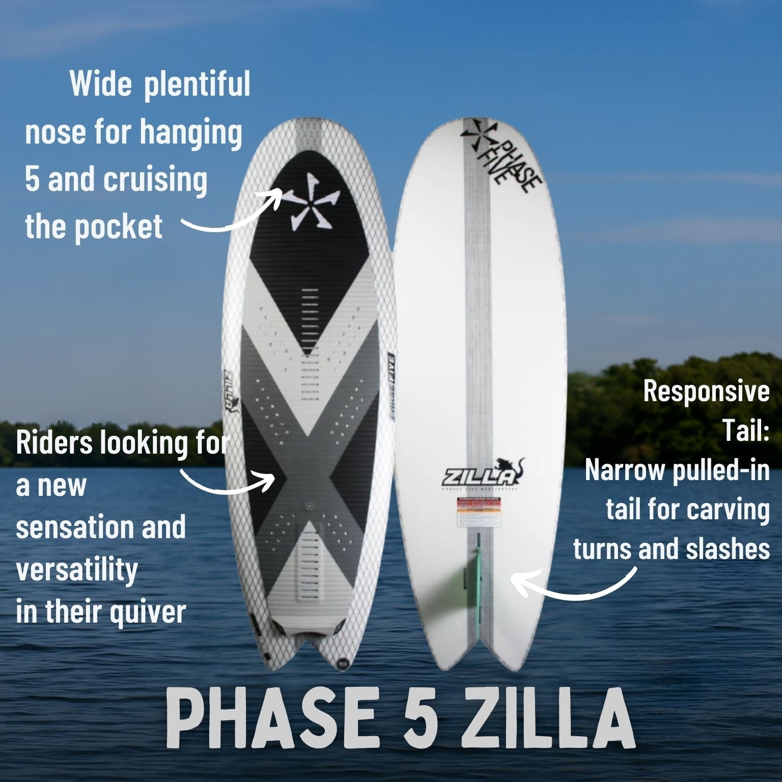 Phase 5 Zilla Wakesurf Board 2025 - BoardCo