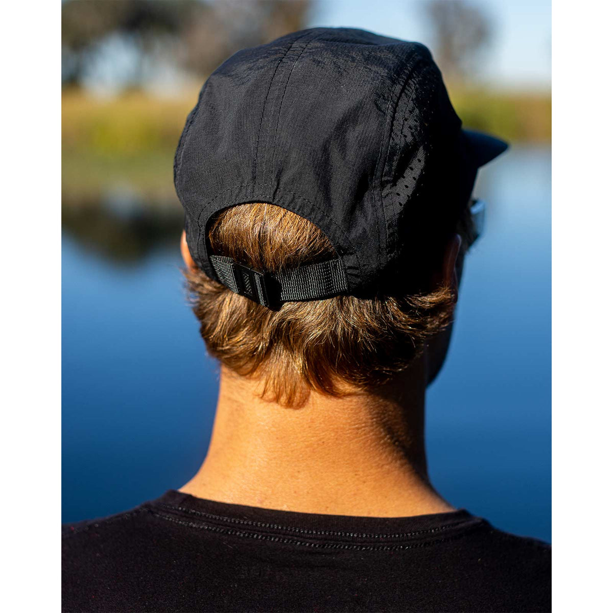 Phase 5 Classic Logo Camper Hat, rear view while worn