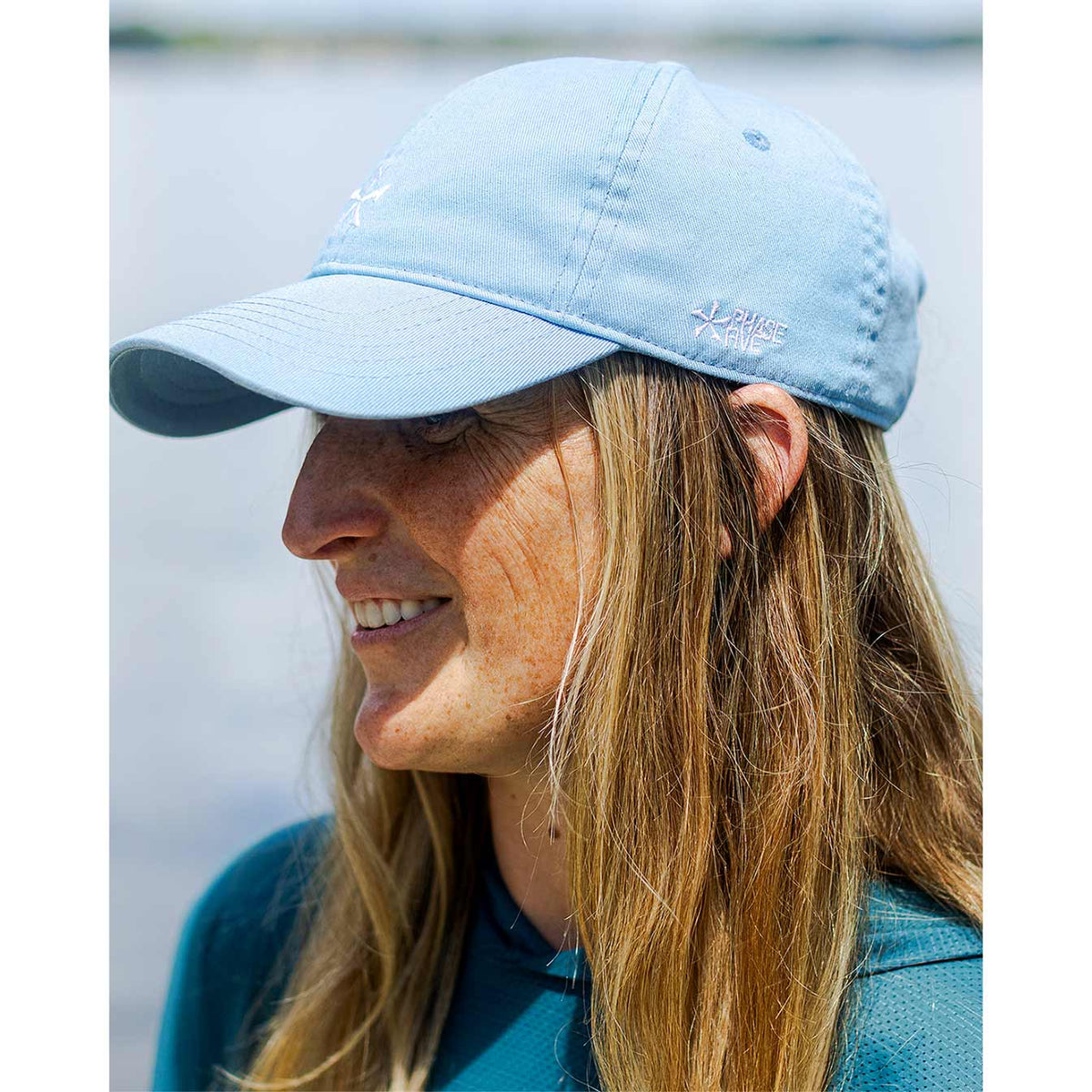 Phase 5 Prop Ladies Hat, embroidered side detail while worn