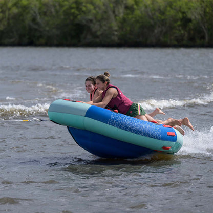 Radar Asteroid 3 Person Tube in Blue / Red, riders crossing the wake