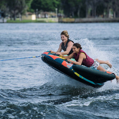Radar Edge 2 Tube, riders crossing the wake