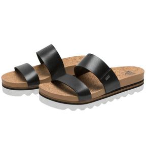 Reef Cushion Vista Hi Black Women's Sandal