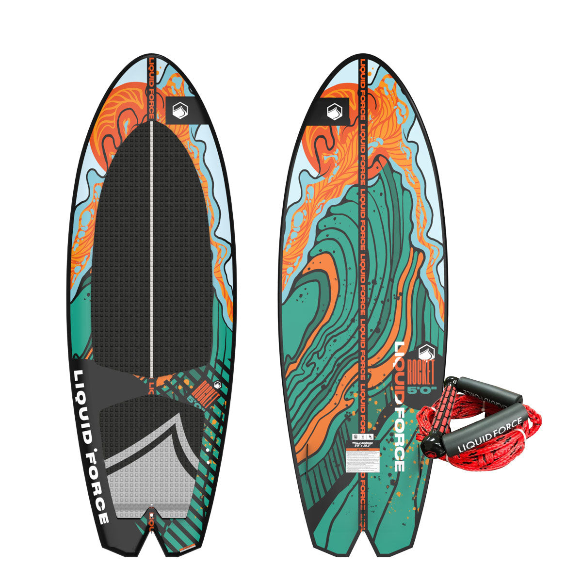 Liquid Force Rocket Wakesurf Board w/ Handle 2026