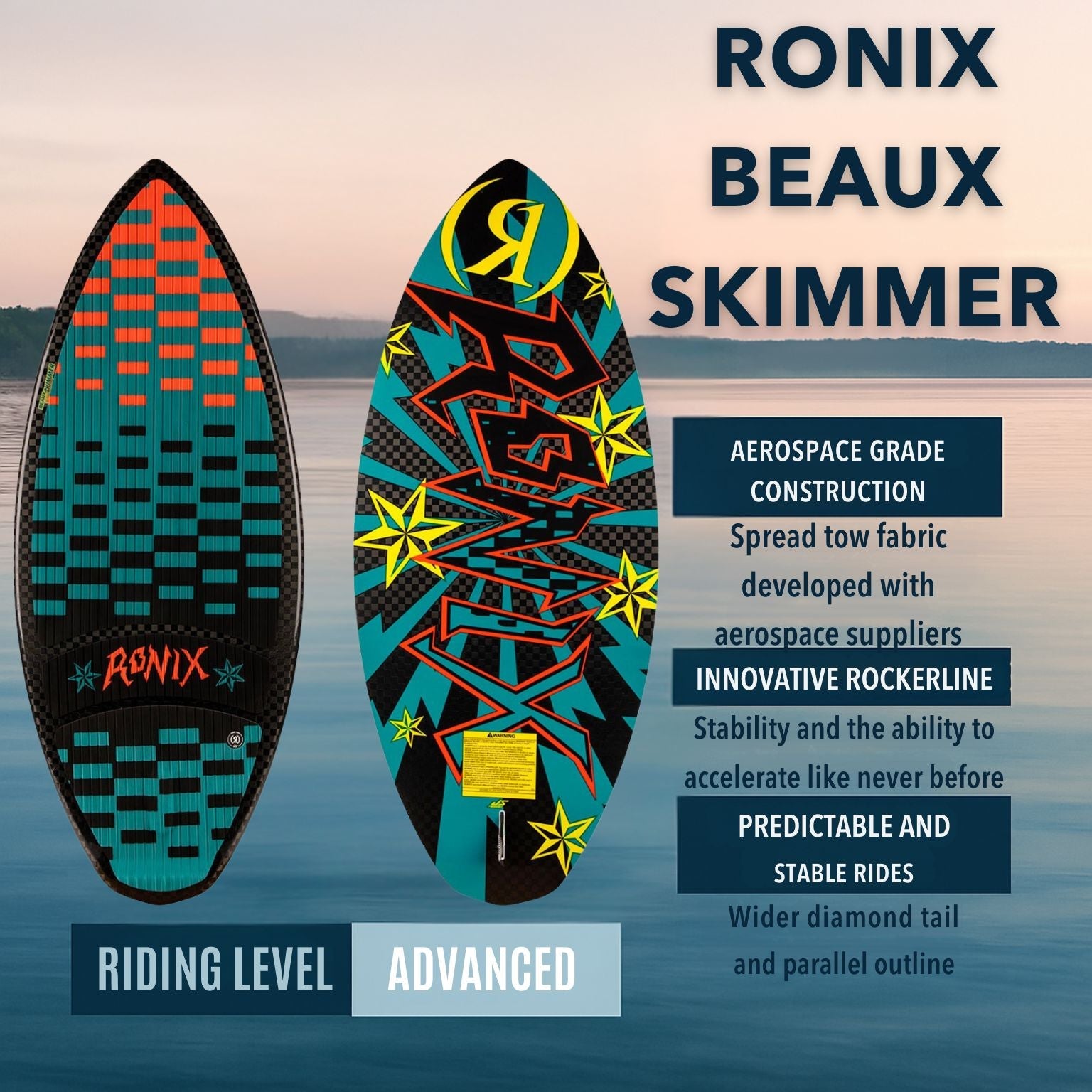 Ronix Beaux Skimmer Wakesurf Board 2025 - BoardCo