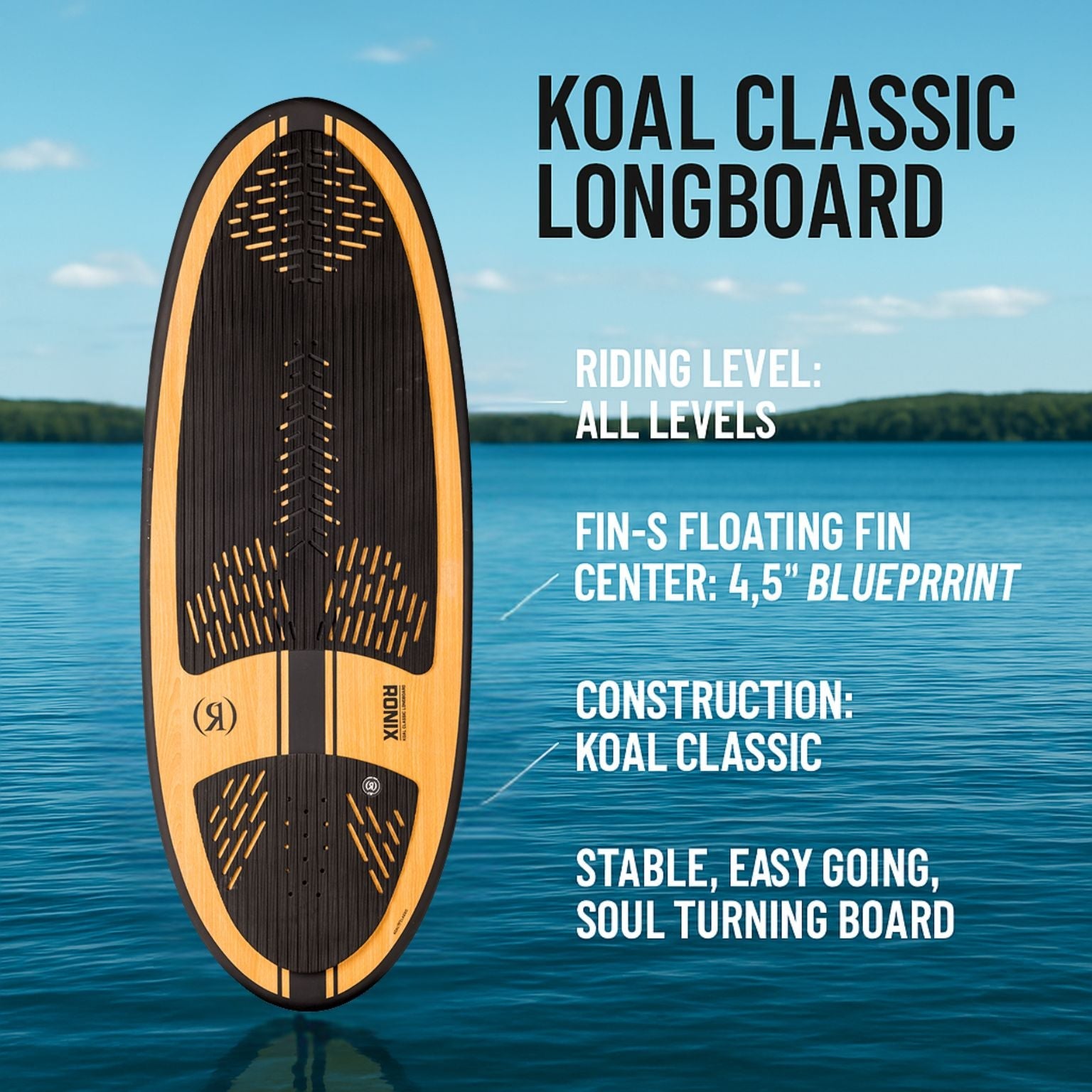 Ronix Koal Classic Longboard Wakesurf Board 2023 - BoardCo