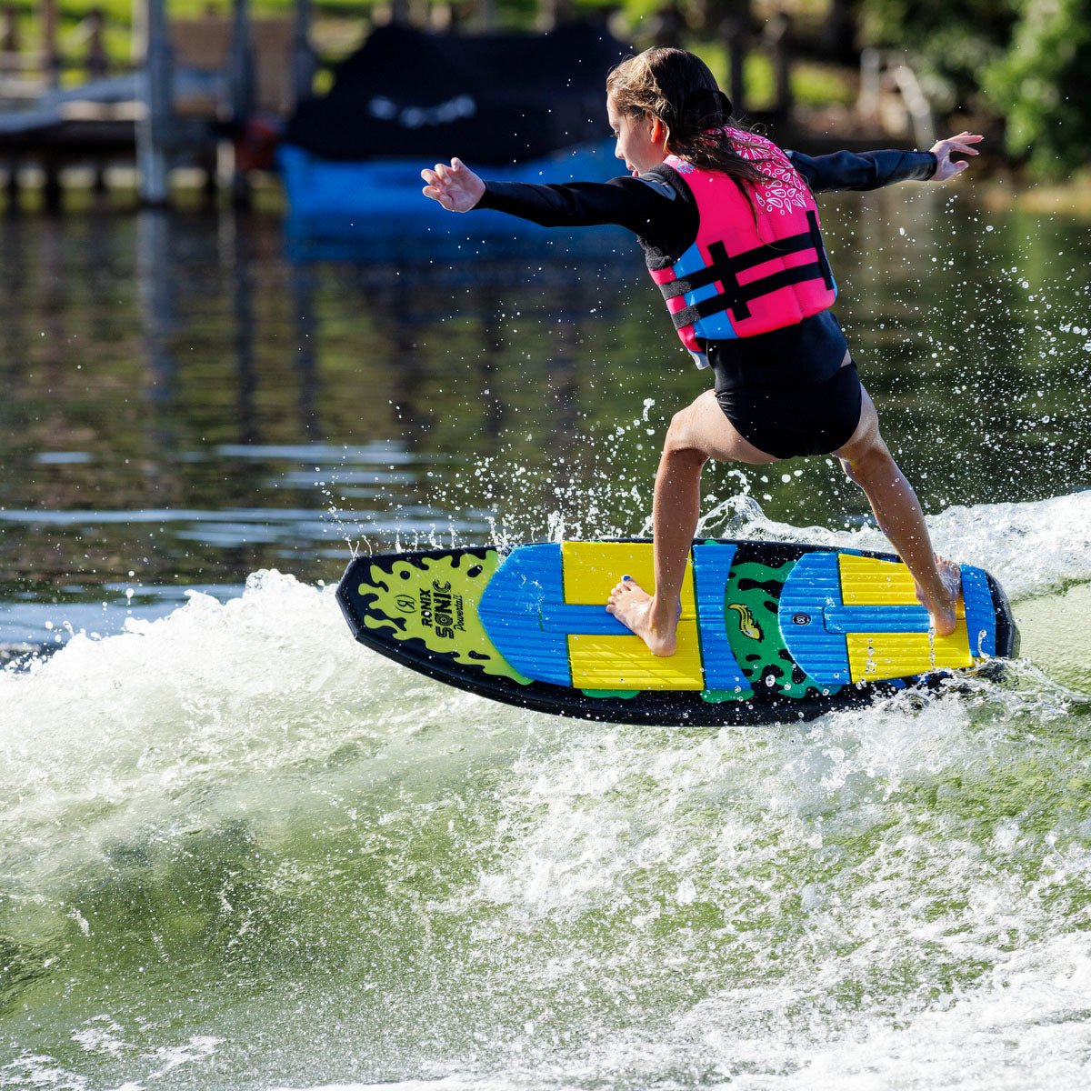 Ronix Sonic Powertail Kids Wakesurf Board – Stable Kids Surfer