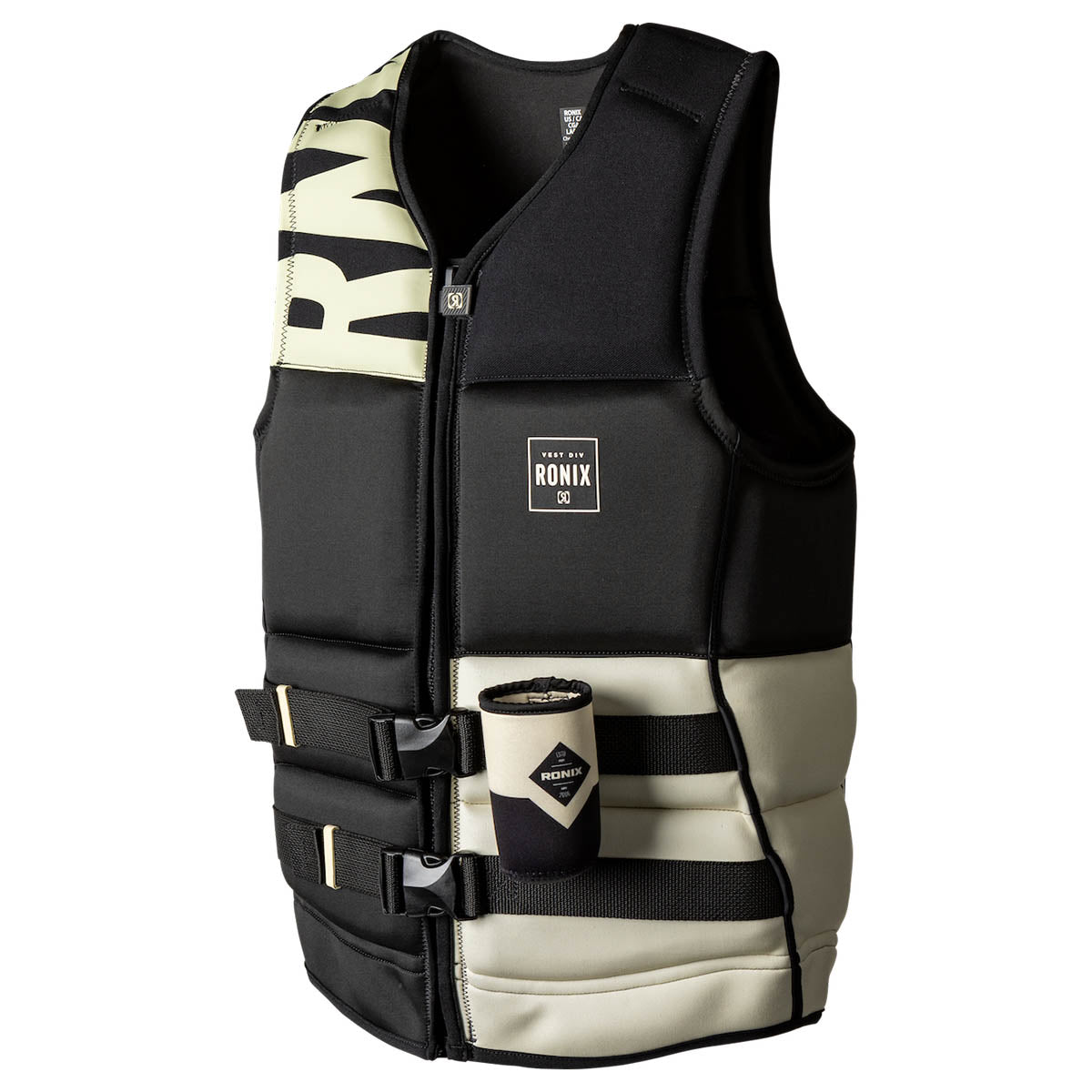 Ronix High Life Capella 3.0 CGA Life Jacket in Black / Sand