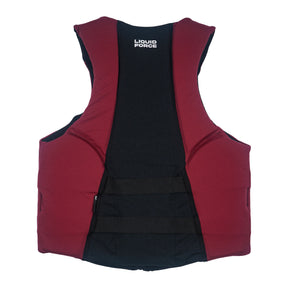 Liquid Force Rush CGA Life Jacket in Black/Maroon