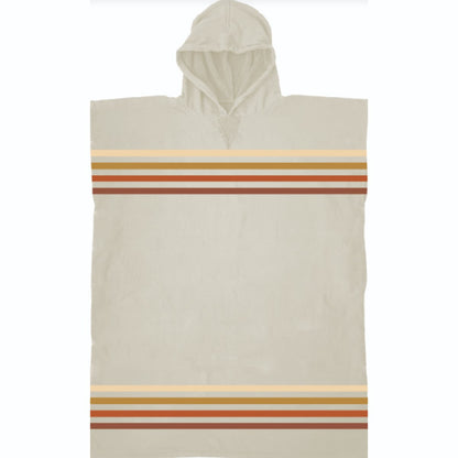 Sand Cloud Border Classic Stripe Poncho Natural - BoardCo