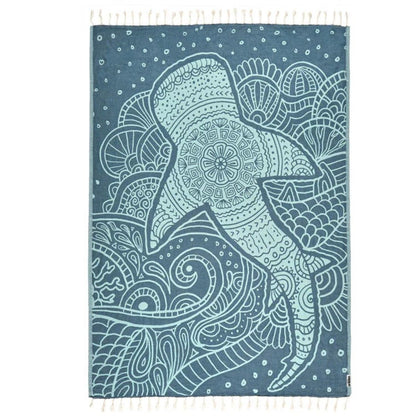 Sand Cloud Mr Whale Shark Discovery Shark Week Large Towel - BoardCo