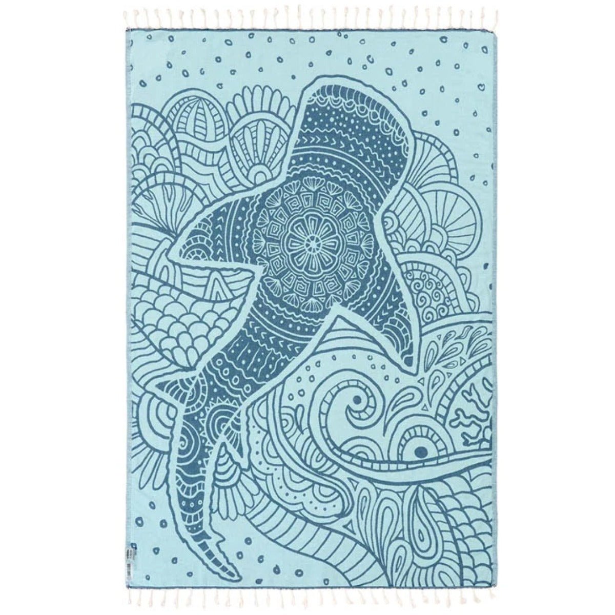 Sand Cloud Mr Whale Shark Discovery Shark Week Large Towel - BoardCo