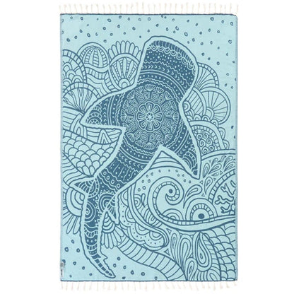 Sand Cloud Mr Whale Shark Discovery Shark Week Large Towel - BoardCo