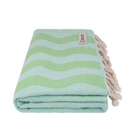Sand Cloud Rumble Waves Towel in Lime - BoardCo