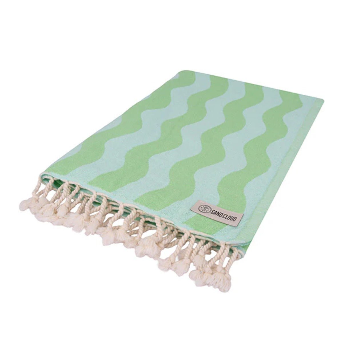 Sand Cloud Rumble Waves Towel in Lime - BoardCo