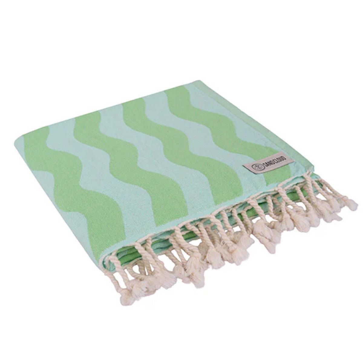 Sand Cloud Rumble Waves Towel in Lime - BoardCo