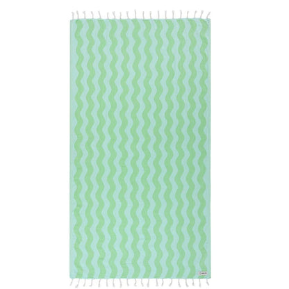 Sand Cloud Rumble Waves Towel in Lime - BoardCo