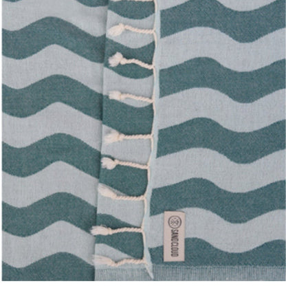 Sand Cloud Rumble Waves Towel in Teal - BoardCo