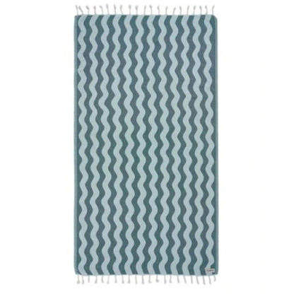 Sand Cloud Rumble Waves Towel in Teal - BoardCo