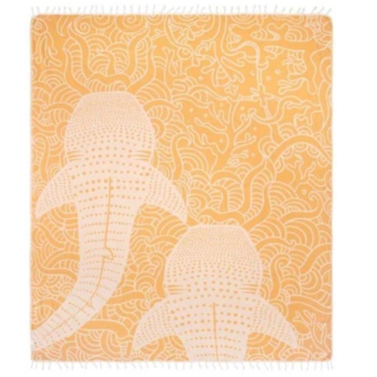 Sand Cloud Whale Shark in Sunflower X - Large Towel - BoardCo